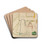 Four Girls in sgrdstrand by Edvard Munch Drink Coasters - set of 4