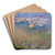 Water Lilies by Claude Monet Art Drink Coaster set
