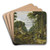 Procession of Pilgrims in the Forest by Ferdinand Olivier Art Drink Coaster set