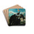 Allegory of summer with godson the mount olympe by Fontainebleau School Drink Coasters - set of 4
