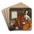 Allegory Of Geometry by Laurent de la Hyre Art Drink Coaster set