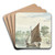 Zeilend schip op de Beneden Merwede bij de Papendrechtse dijk by Aert Schouman Art Drink Coaster set Zeilend schip op de Beneden Merwede bij de Papendrechtse dijk by Aert Schouman Art Drink Coaster set