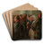 Emigrants by Prosper Colmant Art Drink Coaster set
