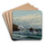 Crashing Waves by Alfred Thompson Bricher Art Drink Coaster set Crashing Waves by Alfred Thompson Bricher Art Drink Coaster set