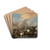 Battle Scene by Jacques Courtois Drink Coasters - set of 4