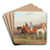 Steeplechasing; At the Start by William Shayer Art Drink Coaster set