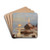 A fishing village on the Baltic coast by Julius Sergius Klever Drink Coasters - set of 4