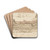 The Bucintoro Moving to the Left by Francesco Guardi Drink Coasters - set of 4
