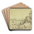 Landscape with stag hunt by Jacques Callot Art Drink Coaster set
