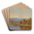 Late Autumn in the White Mountains by Alfred Thompson Bricher Art Drink Coaster set Late Autumn in the White Mountains by Alfred Thompson Bricher Art Drink Coaster set