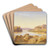 Philae, Egypt by Edward Lear Art Drink Coaster set Philae, Egypt by Edward Lear Art Drink Coaster set