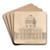 Design for the Garden Faade of a Palace by Giovanni Niccol Servandoni Art Drink Coaster set
