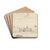 Lambeth Palace from Across the River by Thomas Preist Drink Coasters - set of 4
