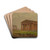 Paestum, Temple of Neptune by Frederic Edwin Church Drink Coasters - set of 4