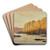 Bab el Kalabshe on the Nile by Edward Lear Art Drink Coaster set Bab el Kalabshe on the Nile by Edward Lear Art Drink Coaster set