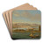 The Port of Messina by Gaspar Van Wittel Art Drink Coaster set