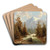 Scene of the Engadine by Josef Thoma Art Drink Coaster set