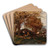 A Vast Landscape in the Evening Light by Gza Mszly Art Drink Coaster set