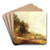 Blick auf Frauenchiemsee by Josef Thoma Art Drink Coaster set