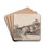 Men Loading a Boat with Barrels by Samuel Scott Drink Coasters - set of 4