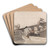 Men Loading a Boat with Barrels by Samuel Scott Art Drink Coaster set