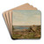 Morgenstemning, Hvaler by Amaldus Nielsen Art Drink Coaster set