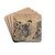 Caps and Cranes by Kitagawa Utamaro Drink Coasters - set of 4