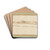 Landscape with the House with the Little Tower by Rembrandt van Rijn Drink Coasters - set of 4