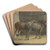 Horses by George Morland Art Drink Coaster set