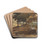 Landscape with Knoll with Trees, Figure on Horseback by Thomas Sully Drink Coasters - set of 4