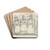 Ontwerp voor een vignet voor het maandblad voor Beeldende Kunsten; Drie vissersvrouwen en een meisje by Leo Gestel Drink Coasters - set of 4
