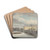 Gezicht op de Halvemaansbrug bij de Amstel te Amsterdam by Reinier Craeyvanger Drink Coasters - set of 4