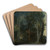 Woodland Scenery with Hermitage by Pieter Stevens Art Drink Coaster set