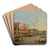 The Doge's Palace and Grand Canal, Venice by Giovanni Grubacs Art Drink Coaster set