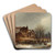Winter Pleasures by Anton Doll Art Drink Coaster set