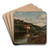 Hovenkilen ved Mandal by Amaldus Nielsen Art Drink Coaster set