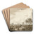 Gezicht op Valencia by Otto Howen Art Drink Coaster set