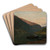 Aftenstemning, Fjrland by Amaldus Nielsen Art Drink Coaster set