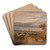 Landscape with Cottages by James Ward Art Drink Coaster set