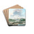Le Quai et le Village de Passy, vus de la rive gauche by Nicolas Jean-Baptiste Raguenet Drink Coasters - set of 4