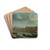 A View of Paris with the Ile de la Cit by Nicolas Jean-Baptiste Raguenet Drink Coasters - set of 4