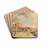 Venice, a view of Riva degli Schiavoni with Palazzo Ducale by Marco Grubas Drink Coasters - set of 4
