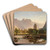 Yosemite Valley by William Keith Art Drink Coaster set