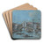 The Rialto Bridge, Venice by Giacomo Guardi Art Drink Coaster set