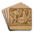 Design for a Frieze with Worshipers Bringing Sacrificial Offerings by Lelio Orsi Art Drink Coaster set