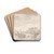 River Scene with Towboat by Jan van Goyen Drink Coasters - set of 4