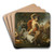 The Battle Of The Centaurs by Domenico Tojetti Art Drink Coaster set The Battle Of The Centaurs by Domenico Tojetti Art Drink Coaster set