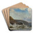The coast south of Hammershus by Holger Drachmann Art Drink Coaster set
