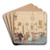The Winter Room in the Artist's House at Patna by Sir Charles D'Oyly Art Drink Coaster set
