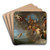 Psyche Is Carried to the Olympus by Mercury by Cornelis Van Poelenburch Art Drink Coaster set